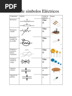Tabla de Componentes Electrónicos | PDF | Cobre | Corriente eléctrica