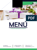 Banquetes CocinArte - MENÚ COTIZACIÓN 2 - 3 - 4 TIEMPOS PDF