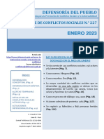 Reporte Mensual de Conflictos Sociales #227 Enero 2023 PDF