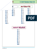 Sinif Deneme Cevap Anahtari PDF