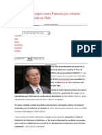 Ampliación de Cargos Contra Fujimori Por Colusión Desleal Fue Recibido en Chile