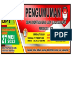 Pengumuman Pendaftaran Pilkades BUNTU