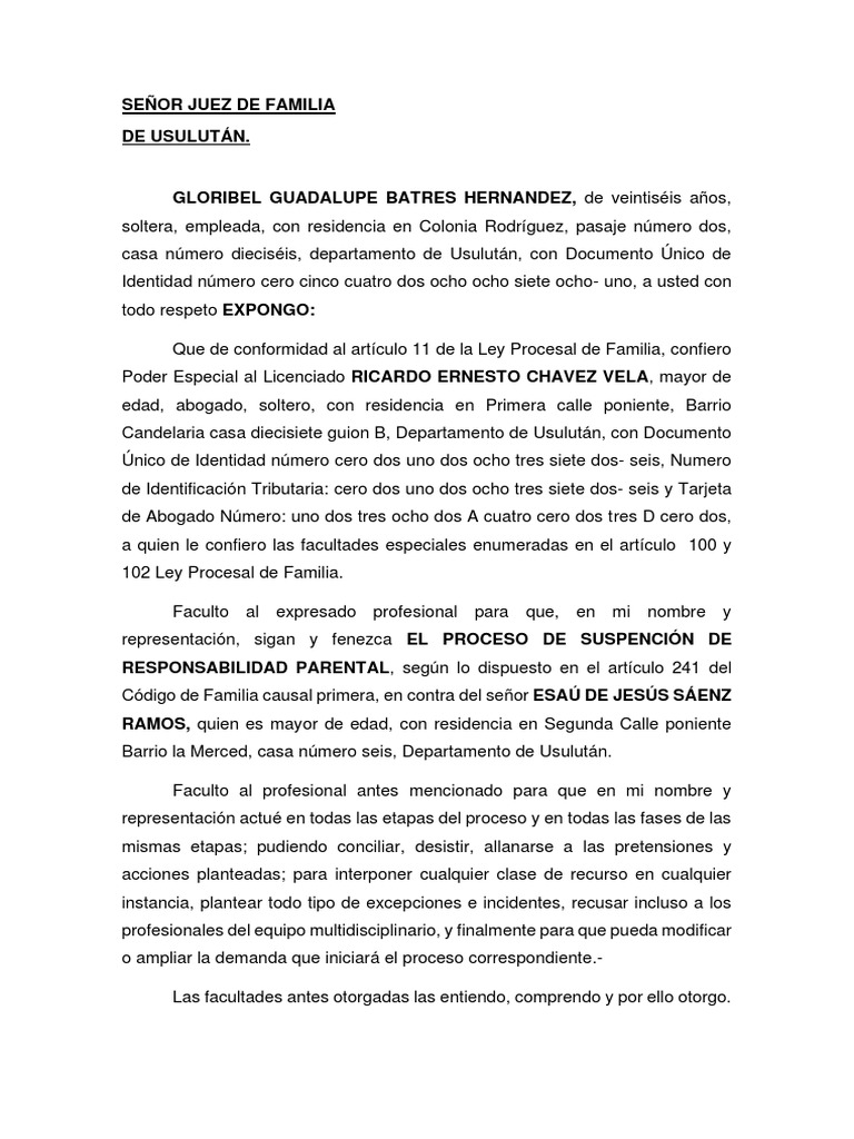 Escrito Poder | PDF