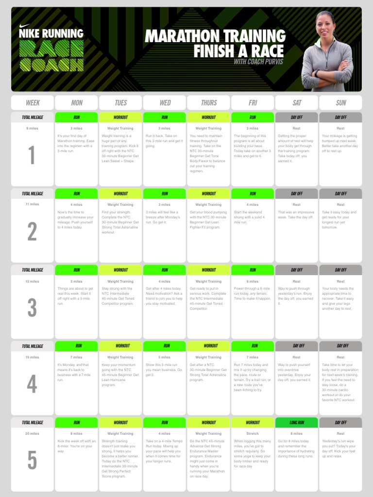 marathon plan nike