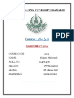 Course: ملاسا خیرات: Allama Iqbal Open University Islamabad