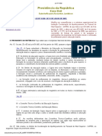 Lei Nº 11.502 Modifica As Competências e A Estrutura Organizacional Da Fundação Coordenação de Aperfeiçoamento de Pessoal de Nível Superior - CAPES