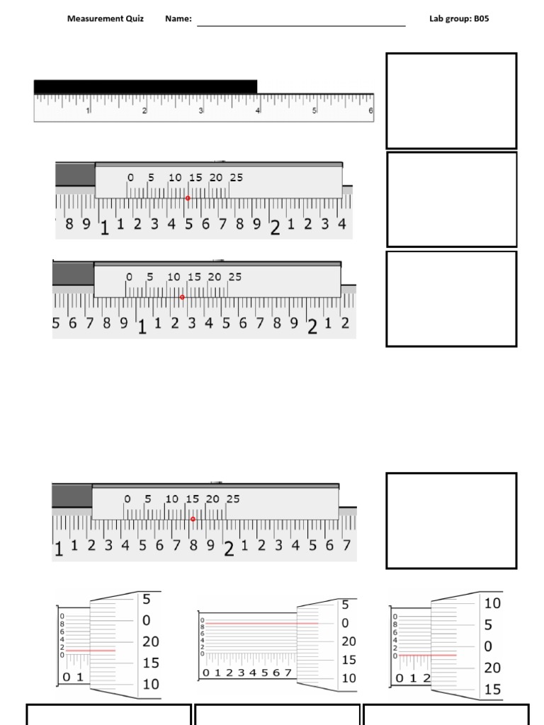 Measurement Quiz PDF