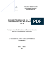 2012 - Gutiérrez - Estilos de Relación Madre-Hijo y Conducta Agresiva en Niños de 2 Años Del Distrito Del Callao PDF