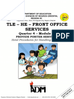 Tle - He - Front Office Services: Quarter 4 - Module 1
