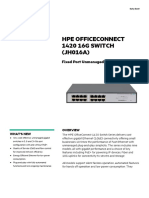 Hpe Officeconnect 1420 16g Switch Data Sheet (Jh016a) (436959)