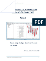 Guía para Estructurar Una Edificación Con Etabs - Parte II