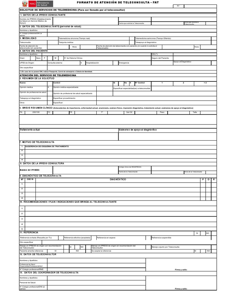 Fat Excel Telemedicina Sincrona y Asincrona | PDF | Diagnostico medico ...