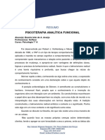 Psicoterapia Analítica Funcional: Resumo