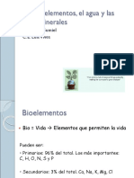 Los Bioelementos El Agua y Las Sales Minerales PDF