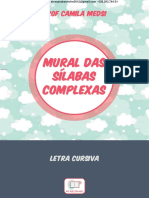 Bônus 7 - Mural Das Sílabas Complexas - Letra Cursiva PDF