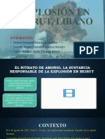 Explosión en Beirut, Libano Exposicion