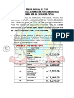 Policía Nacional Del Perú Escuela Nacional de Formación Profesional Policial Comunicado Nro. 40-2023-Enfpp-Pnp-Uai