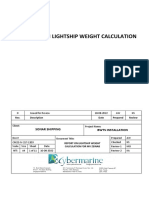 CM22-IV-204-1203 Report On Lightship Weight Calculation