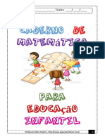 Caderno matemática educação infantil