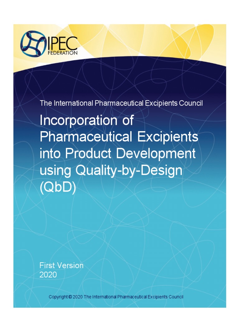 Excipients QBD | PDF | Drug Development | Clinical Trial