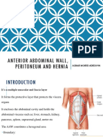 ANTERIOR ABDOMINAL WALL AND HERNIA ANATOMY