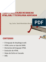 Tema 2. Lenguajes de Marcas HTML y XML y Tecnologia Asociada