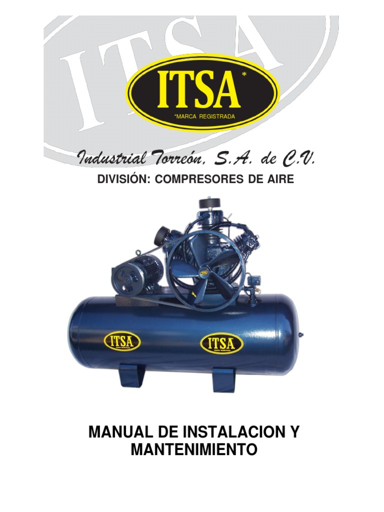 Compresor Itsa 40 HP | PDF | Ingenieria Eléctrica | Cableado eléctrico
