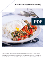 Thai Pork & Basil Stir-Fry (Pad Gaprow) - Marion' PDF