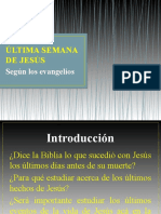 Última semana de Jesús