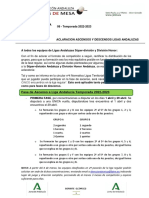 NI 08 2223 Nota Informativa Aclaracion Ascensos y Descensos