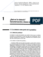 Bosque y Gutiérrez-Rexach (2009) Fundamentos de Sintaxis Formal - 01 Qué Es La Sintaxis Caracterización y Bases Empíricas ( 1.2) PDF