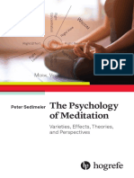 Sedlmeier, Peter - The Psychology of Meditation - Varieties, Effects, Theories, and Perspectives-Hogrefe Publishing (2022) PDF