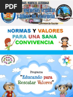 Normas y Valores para Una Sana Convivencia