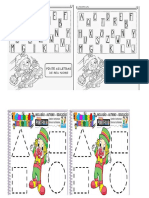 ATIVIDADES ALFABETIZAÇÃO