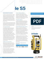 SKU 0188 GEOCOM Estacion Total S5 Trimble-Datasheet PDF