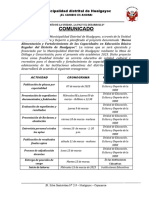 Convocatoria Docentes Actual