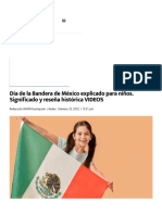 Día de La Bandera de México Explicado para Niños. Significado y Reseña Histórica VIDEOS - Unión Guanajuato