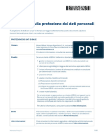 Informativa Sulla Protezione Dei Dati Personali PDF