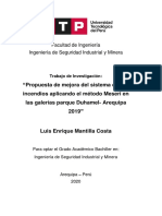 Propuesta mejora sistema contra incendios Galería Duhamel