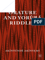 Akíntúndé Akínyẹmí (auth.) - Orature and Yorùbá Riddles-Palgrave Macmillan US (2015) PDF