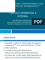 Economia Computacional Com o Mathematica™ Calculo Diferencial e Integral