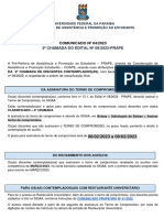 Comunicado 04 - 23 2 Chamada - Edital 08 2022 PDF