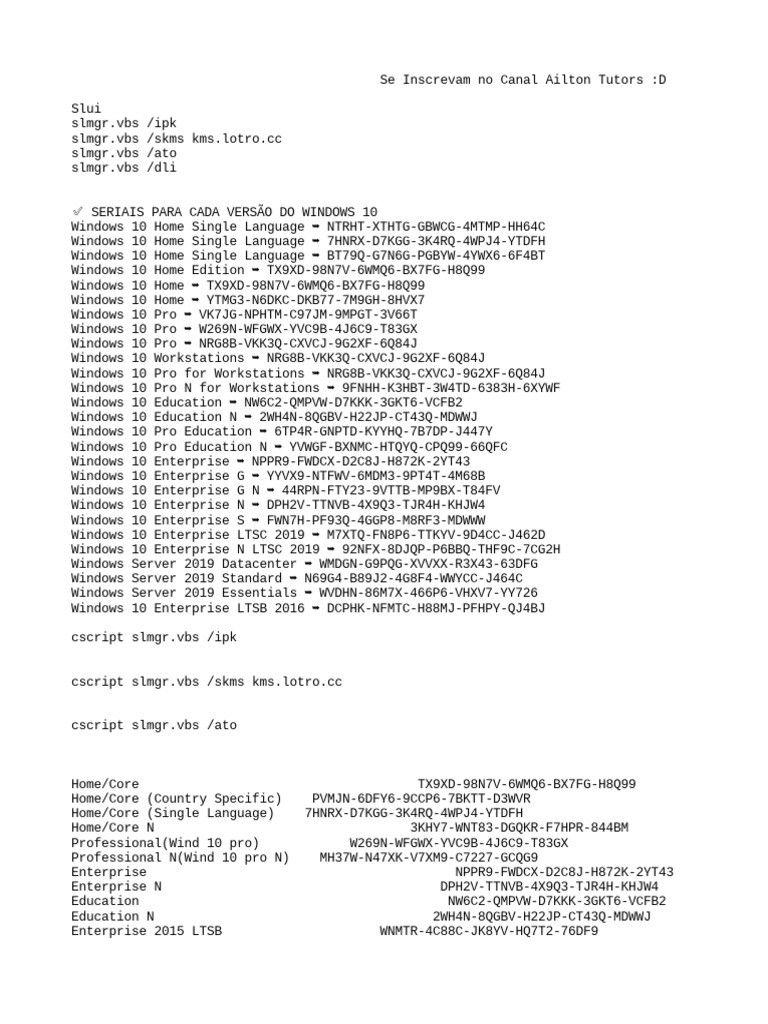 Windows 10 LTSC Activation Guide | PDF | Microsoft Windows | Computer ...