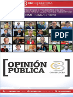 Ranking Intendentes Del Gba - Marzo 2023 - CB Consultora Opinión Pública