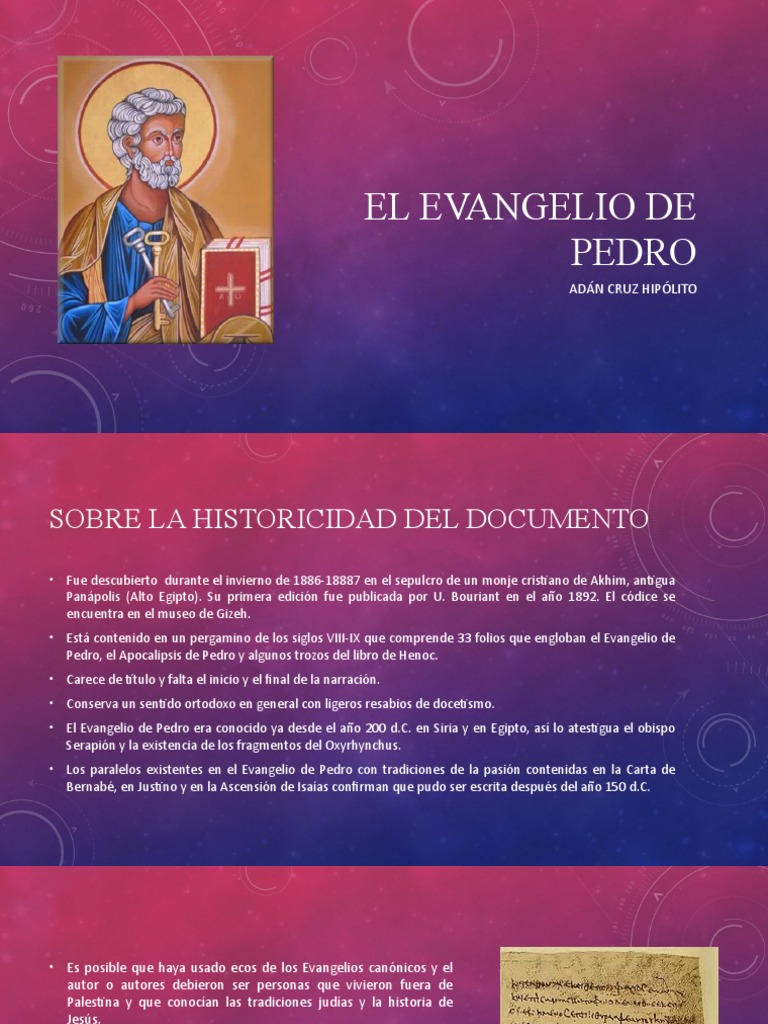 El Evangelio de Pedro | PDF | Jesús | Evangelios