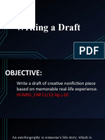 Writing A Draft