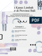 Kelompok 6 - Studi Kasus Limbah Masker Di Provinsi Bali
