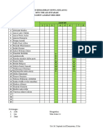 Absensi Siswa Kelas 8 2022-2023