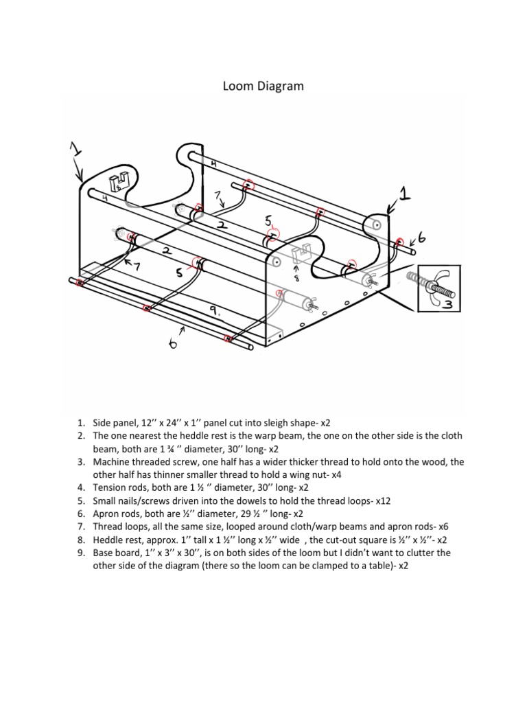 DIY Loom Assembly Instructions | PDF | Loom | Manufactured Goods