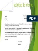 Solicitud de informe sobre empresa Novedades E & V